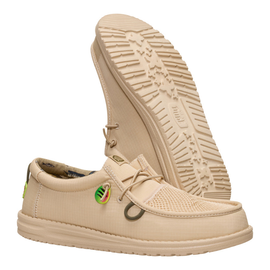 Slip-On Moccasins for Anglers with Fish Lure Print | Wally Bait & Tackle