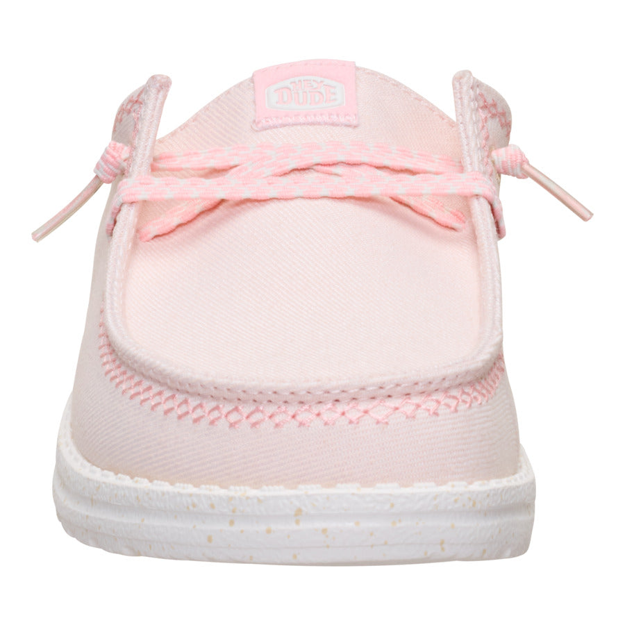 Embroidered Floral Slip-On Mules for Women | Wendy Pale Pink