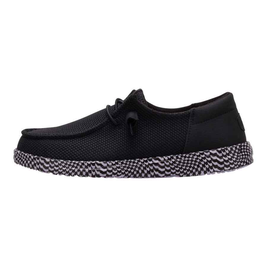 Wendy Funk Warped Geo Sneakers - Lightweight & Travel Ready | Black/Lilac