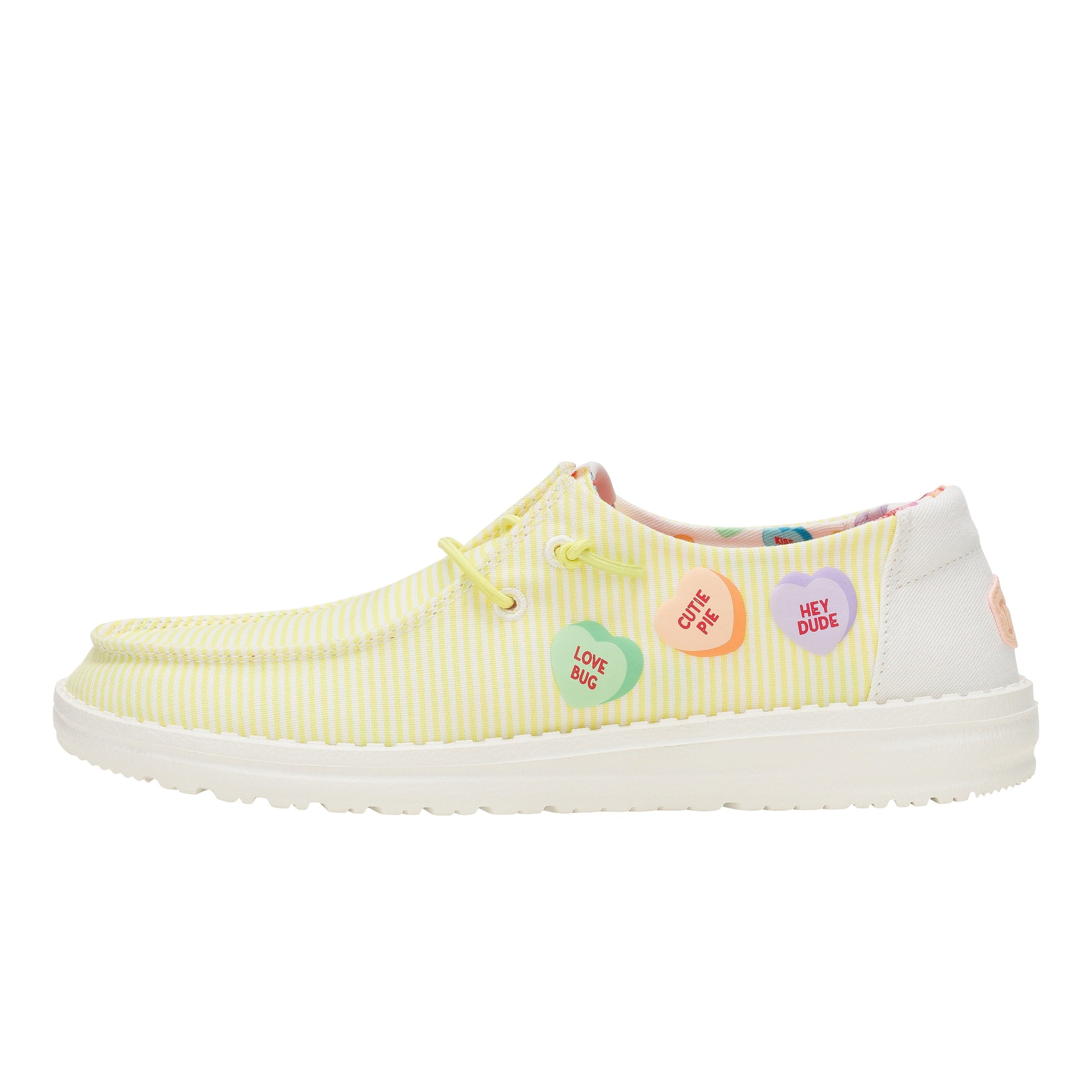 Sweethearts Yellow/Multi Slip-On Shoes | HEYDUDE Wendy x Sweethearts Collab