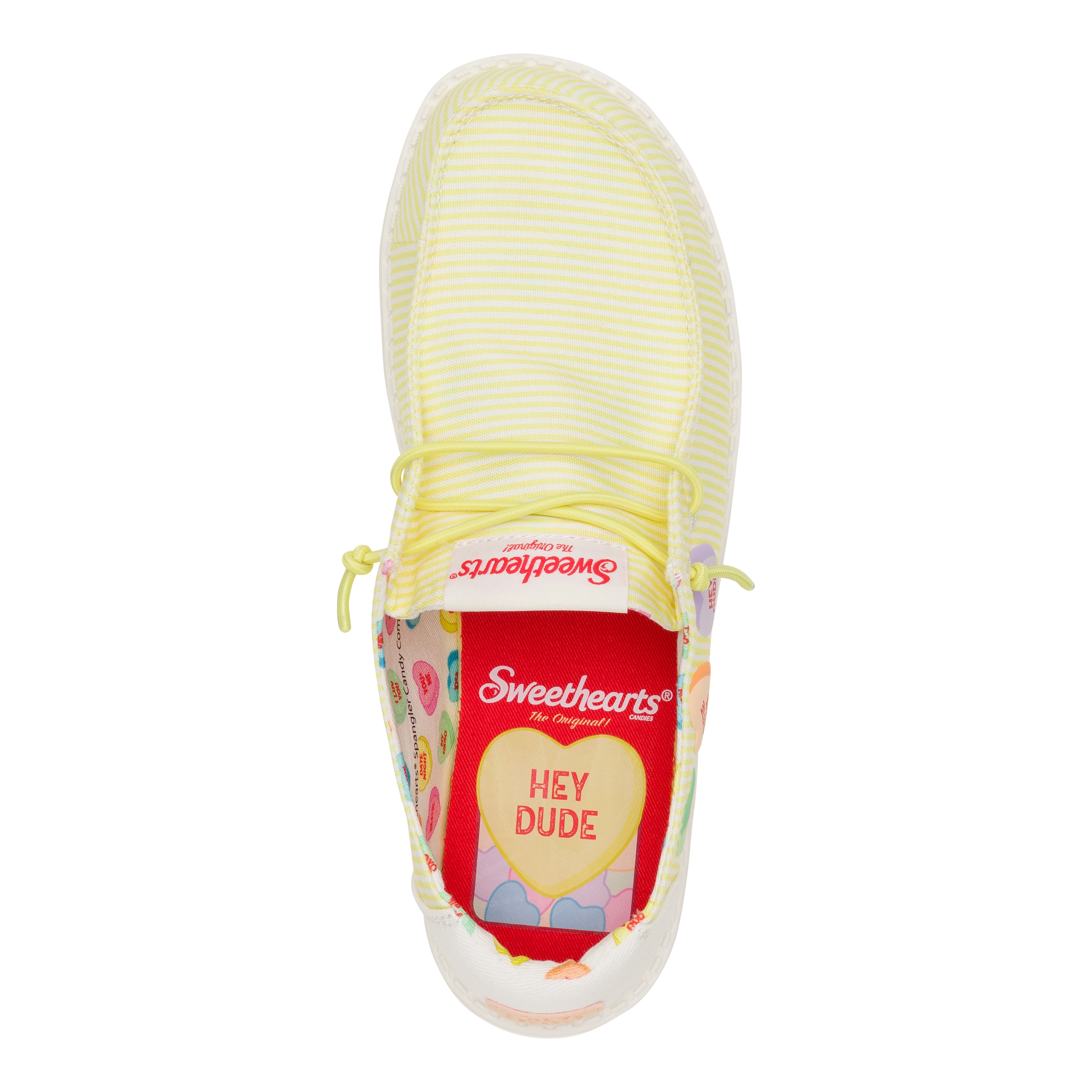 Sweethearts Yellow/Multi Slip-On Shoes | HEYDUDE Wendy x Sweethearts Collab