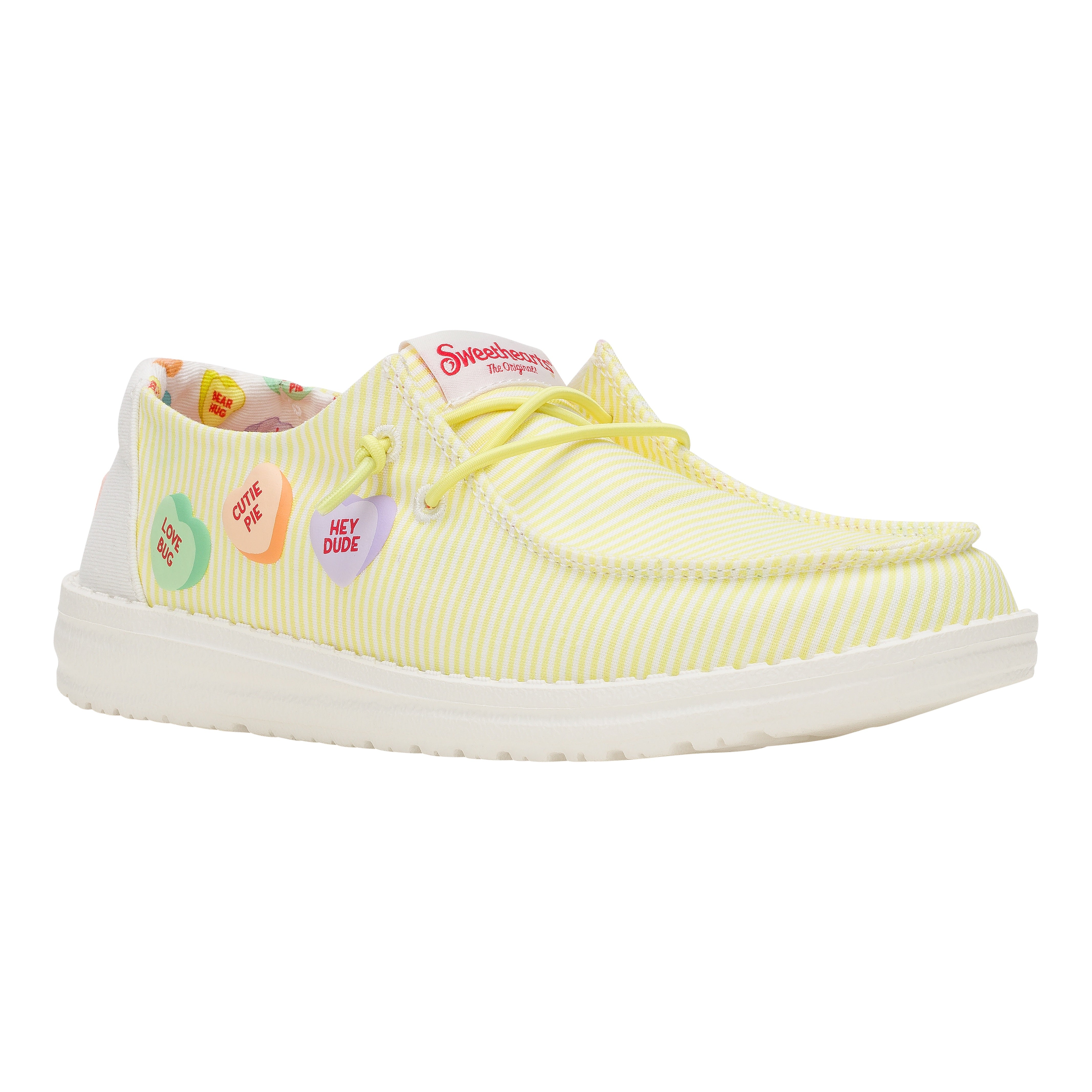 Sweethearts Yellow/Multi Slip-On Shoes | HEYDUDE Wendy x Sweethearts Collab