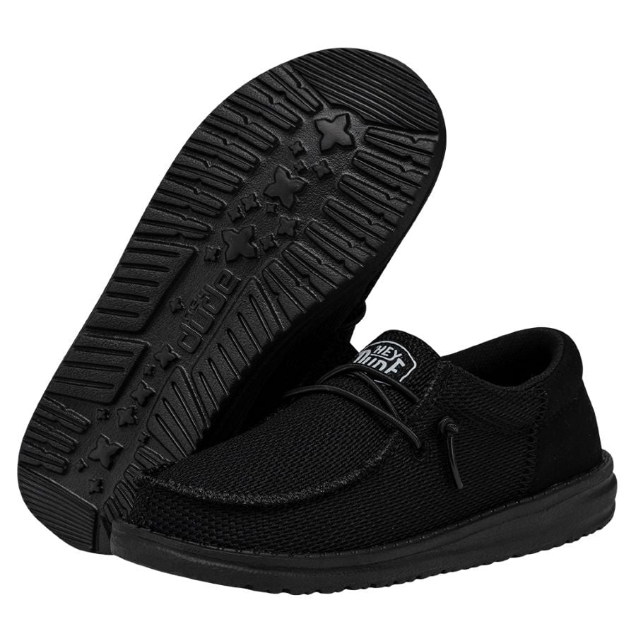 Elastic Lace Slip-On Shoes for Youth with Foam Insole | Wally Funk Mono