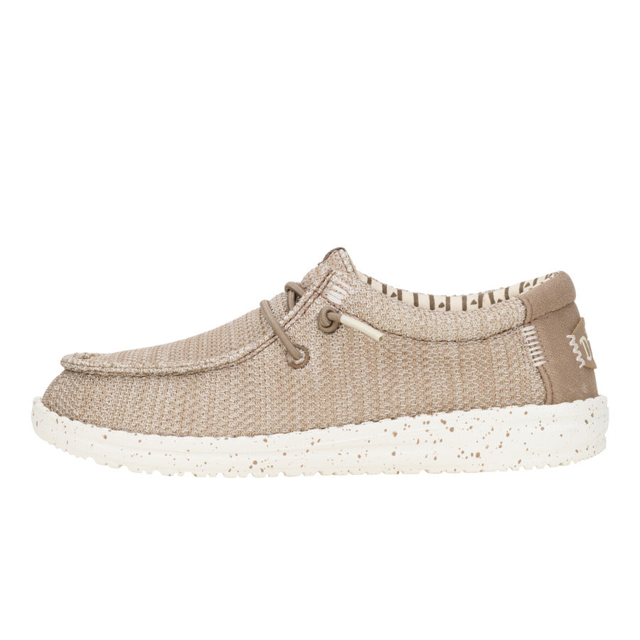 Youth Stretch Mesh Slip-On Shoes with Elastic Laces | HEYDUDE Wally