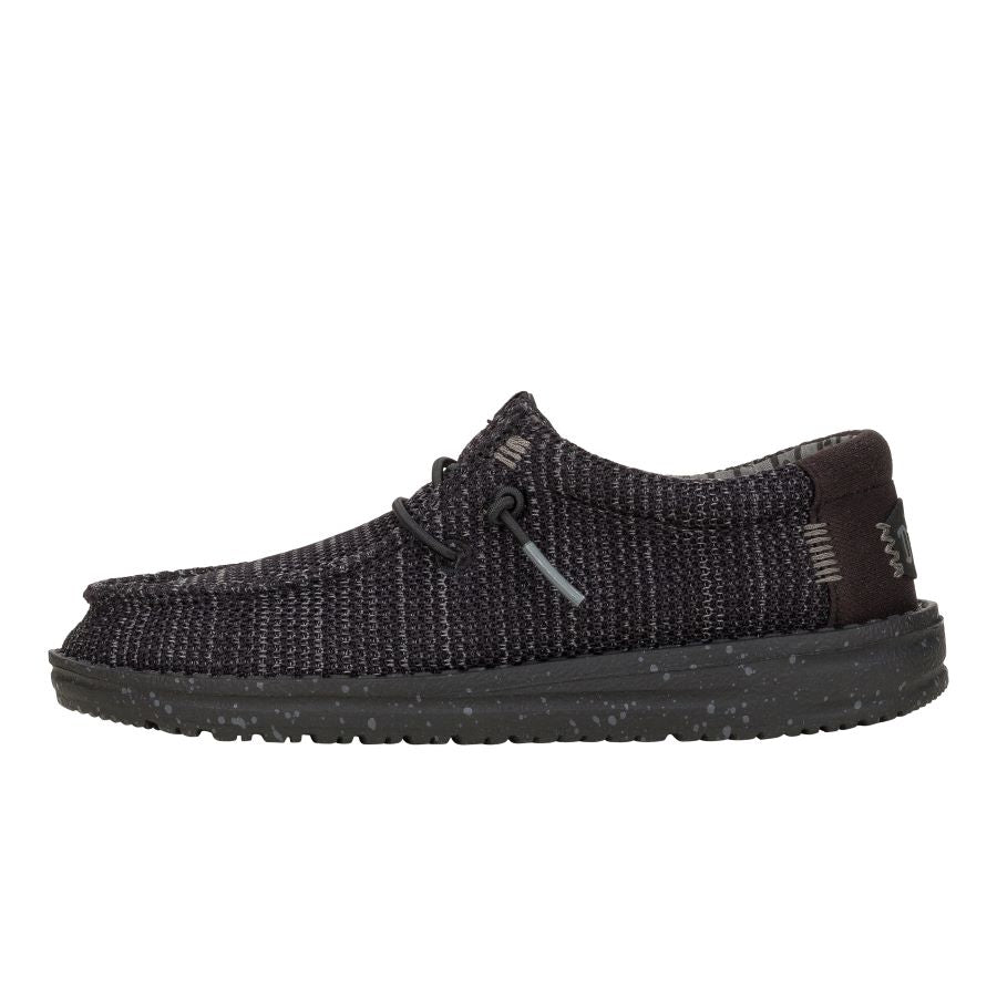 Stretch Mesh Slip-On Shoes for Youth | Wally Black/Black
