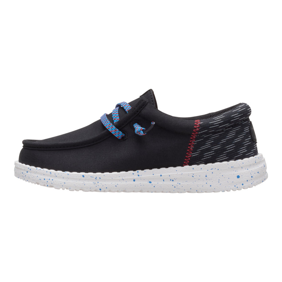 Kids' Wally Funk Shoes with Elastic Laces & Woven Heel | Travel Ready