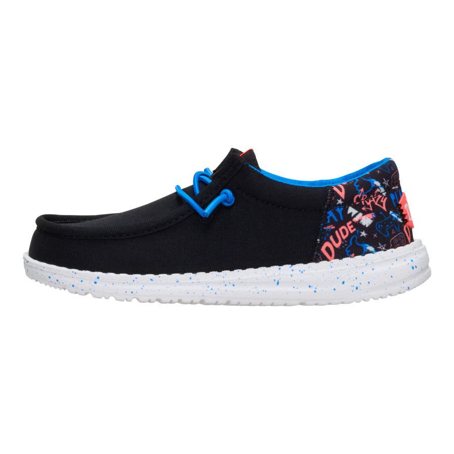 Kids' Casual Sneakers with Elastic Laces & Video Game Print | Wally Funk