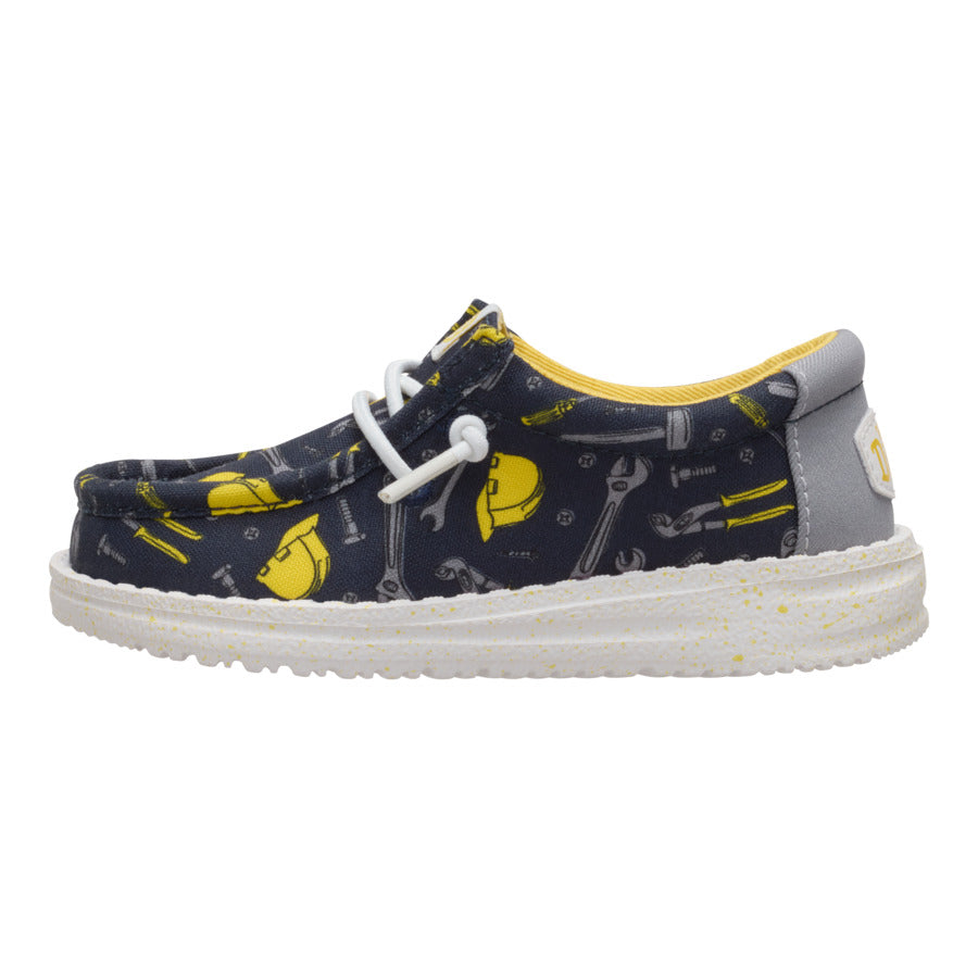 Kids' Construction Print Sneakers with Elastic Laces | Wally Toddler