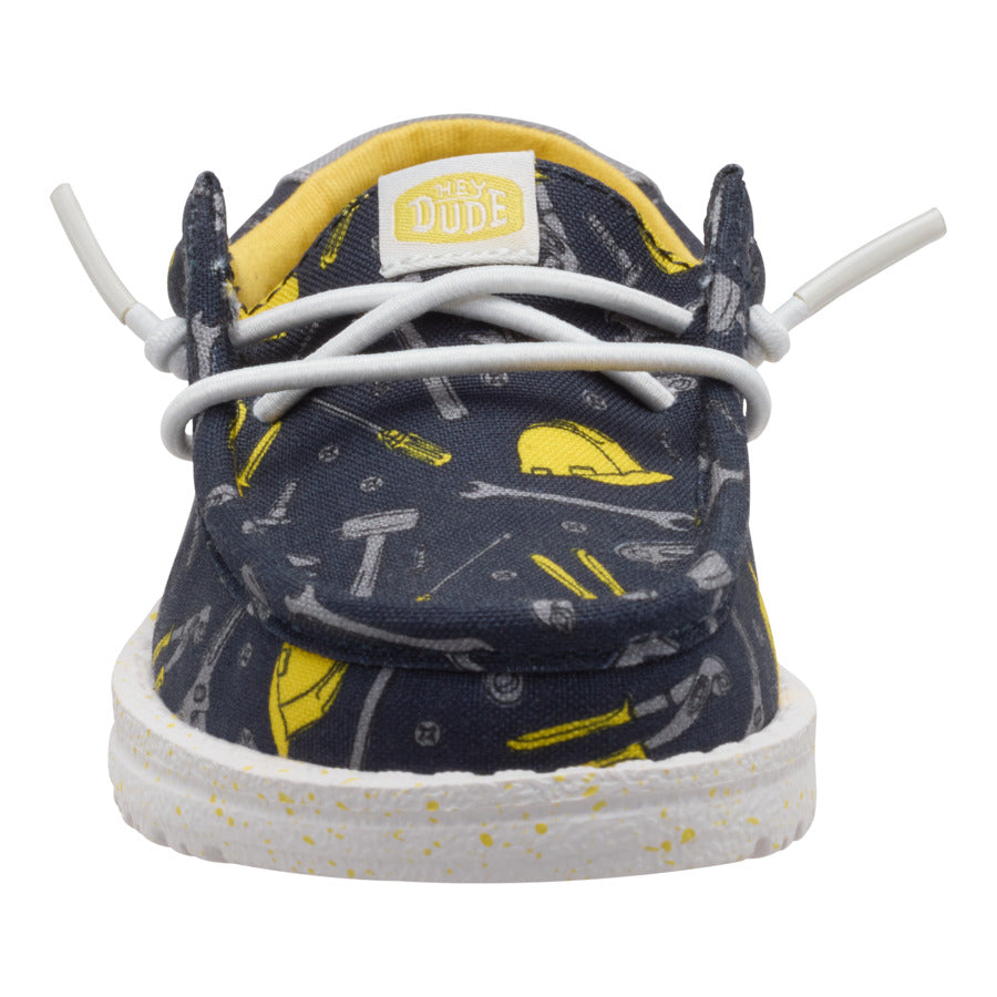 Kids' Construction Print Sneakers with Elastic Laces | Wally Toddler
