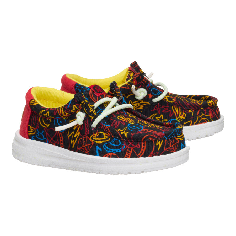 Glow in the Dark Toddler Shoes for Easy On/Off | Wally Space Glow