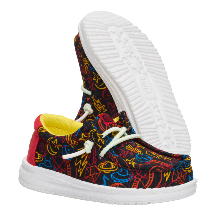 Glow in the Dark Toddler Shoes for Easy On/Off | Wally Space Glow