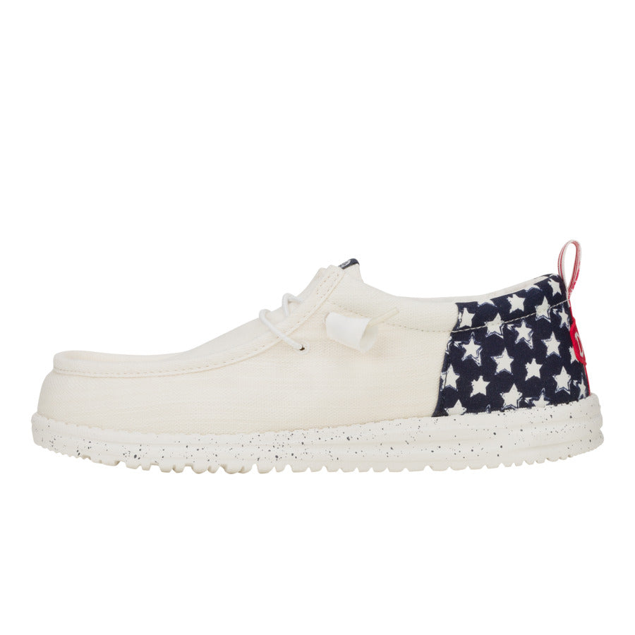 Americana Stars White/Navy Blazer for Travel & Summer | Wally Funk