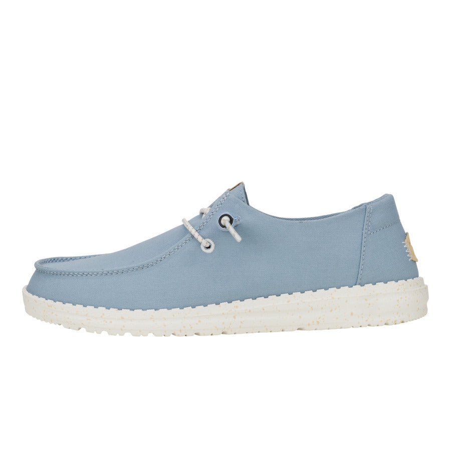 Relaxed Fit Canvas Shoes for Travel & Comfort | Wendy Dusty Blue