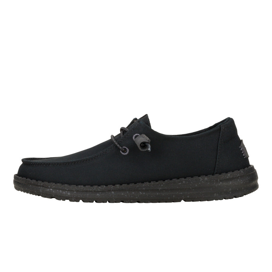 Minimalist Canvas Sneakers for Everyday Wear | Wendy Mono Black/Ash Rose