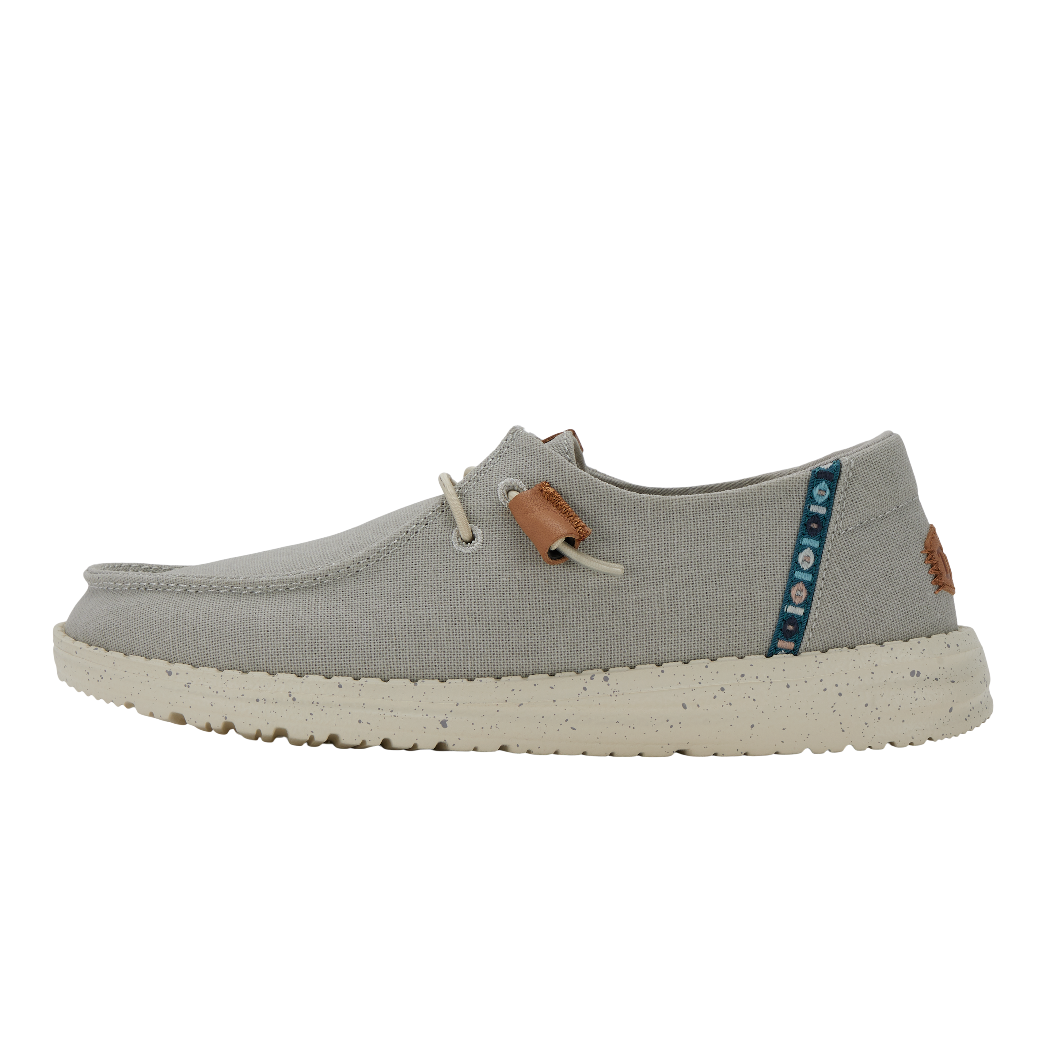 Boho Chambray Shoes with Elastic Laces & Lightweight Sole | Wendy