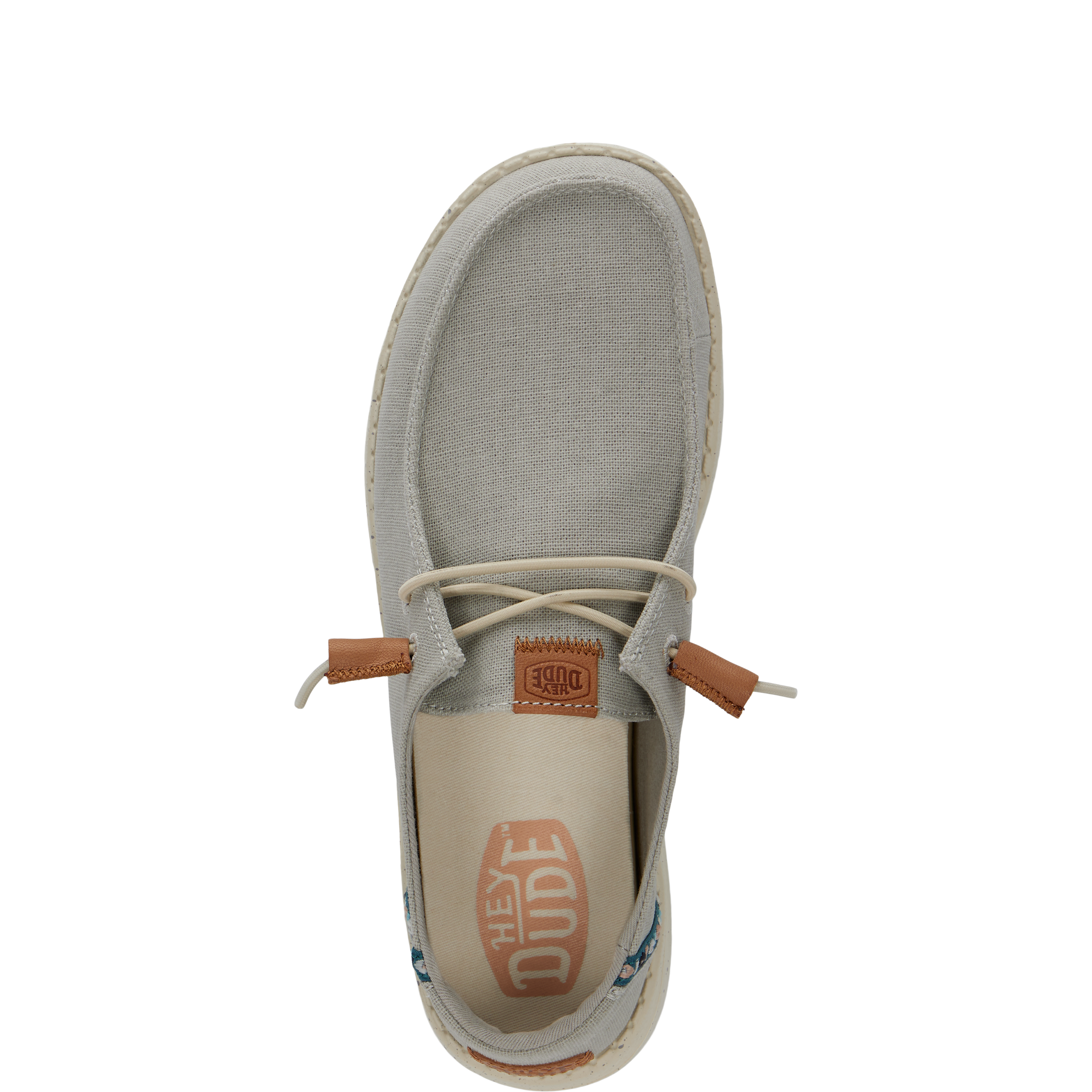 Boho Chambray Shoes with Elastic Laces & Lightweight Sole | Wendy