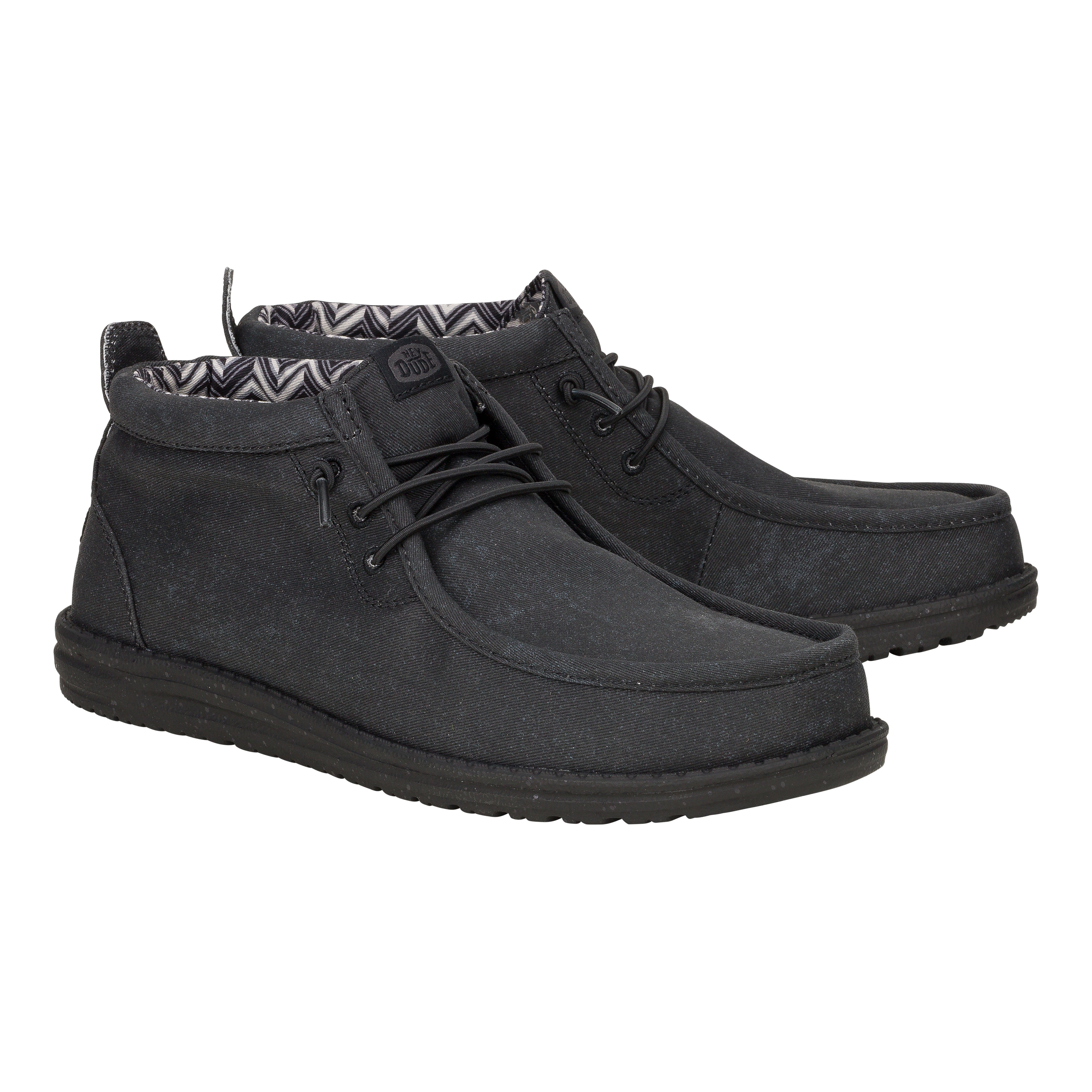 Mid Height Canvas Booties for Women | Wally Stretch Comfort Shoes