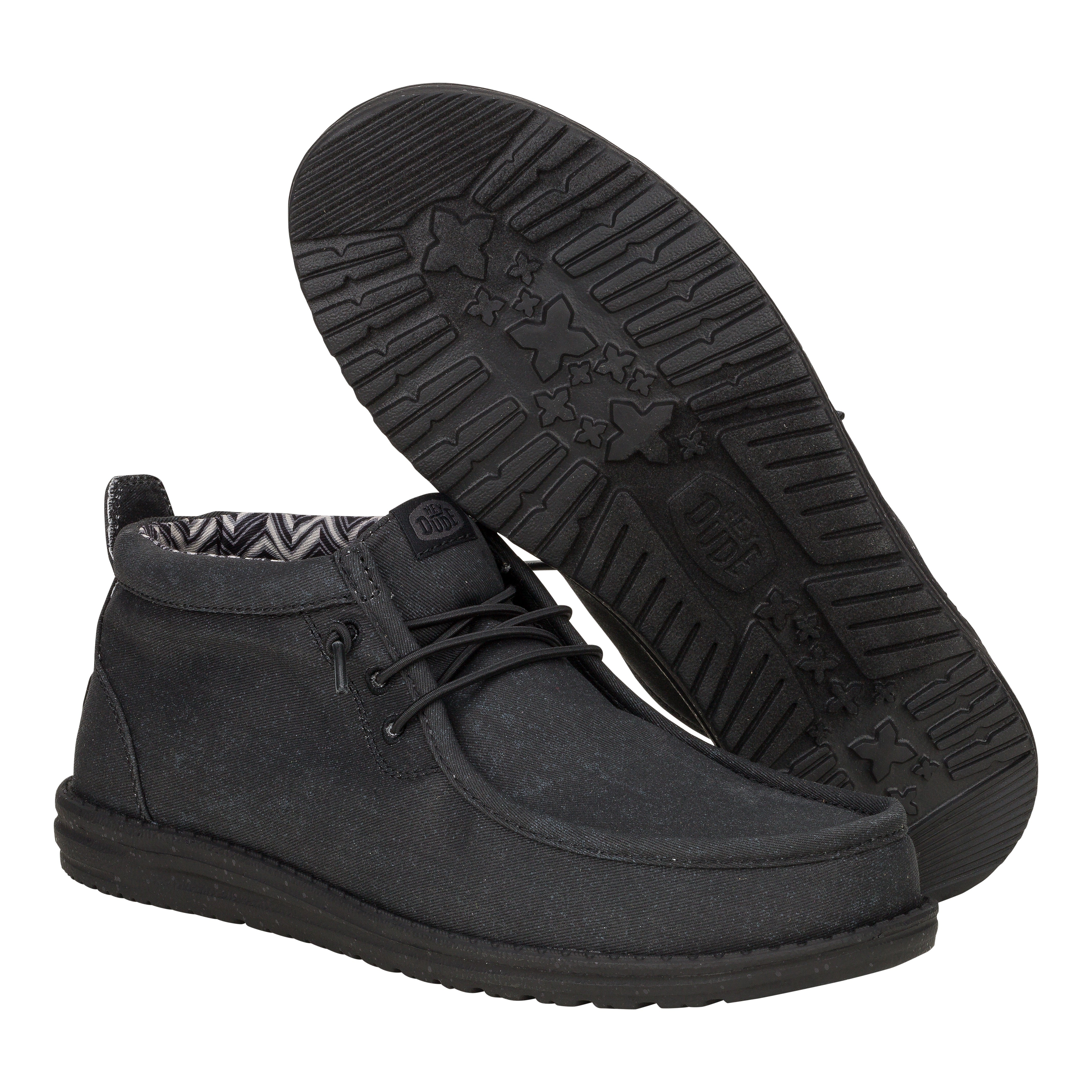 Mid Height Canvas Booties for Women | Wally Stretch Comfort Shoes