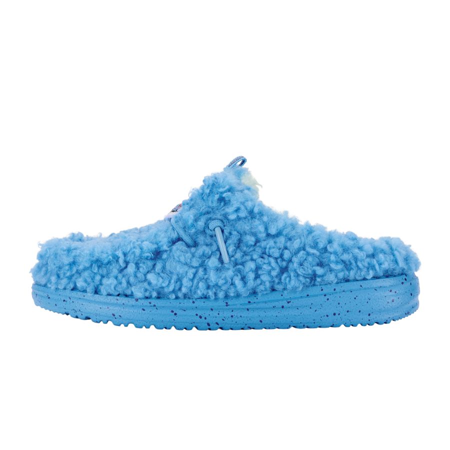 Disney Stitch Plush Youth Slippers | Royal Blue Wally Slip-Ons