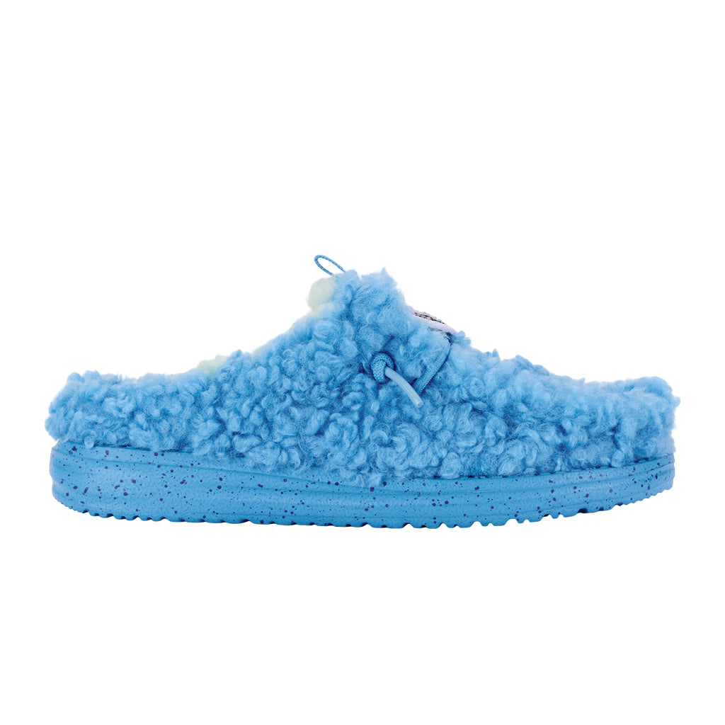 Disney Stitch Plush Youth Slippers | Royal Blue Wally Slip-Ons