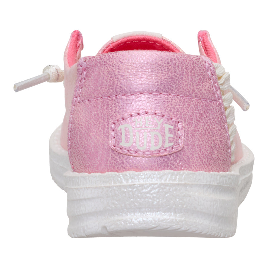 Sparkle Pink Toddler Shoes with Elastic Laces | Wendy Dazzling