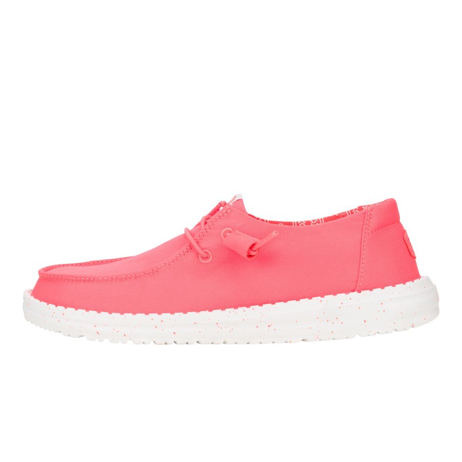 Stretch Canvas Sneakers for Women | Wendy Fiery Coral
