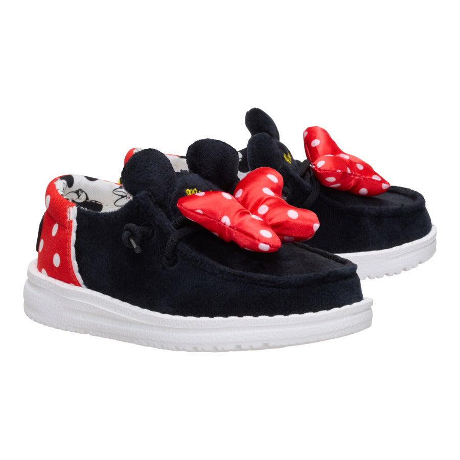 Minnie Mouse Toddler Shoes with Velvet Upper & Elastic Laces | HEYDUDE Wendy