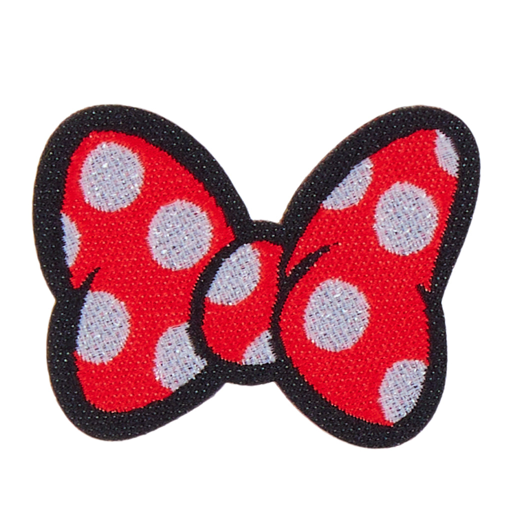 Minnie Mouse Bow Patch - Peel & Stick Velvet | 30mm