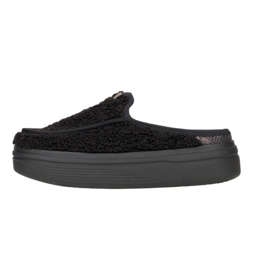 Sherpa-Lined Platform Sneakers for Women | Austin Lift Cozy Black