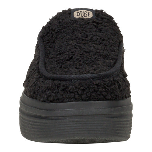 Sherpa-Lined Platform Sneakers for Women | Austin Lift Cozy Black