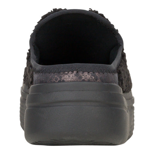 Sherpa-Lined Platform Sneakers for Women | Austin Lift Cozy Black