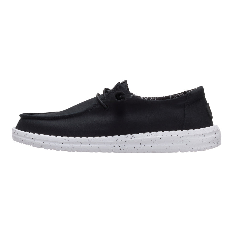 Stretch Canvas Sneakers for Women | Wendy Black Odyssey