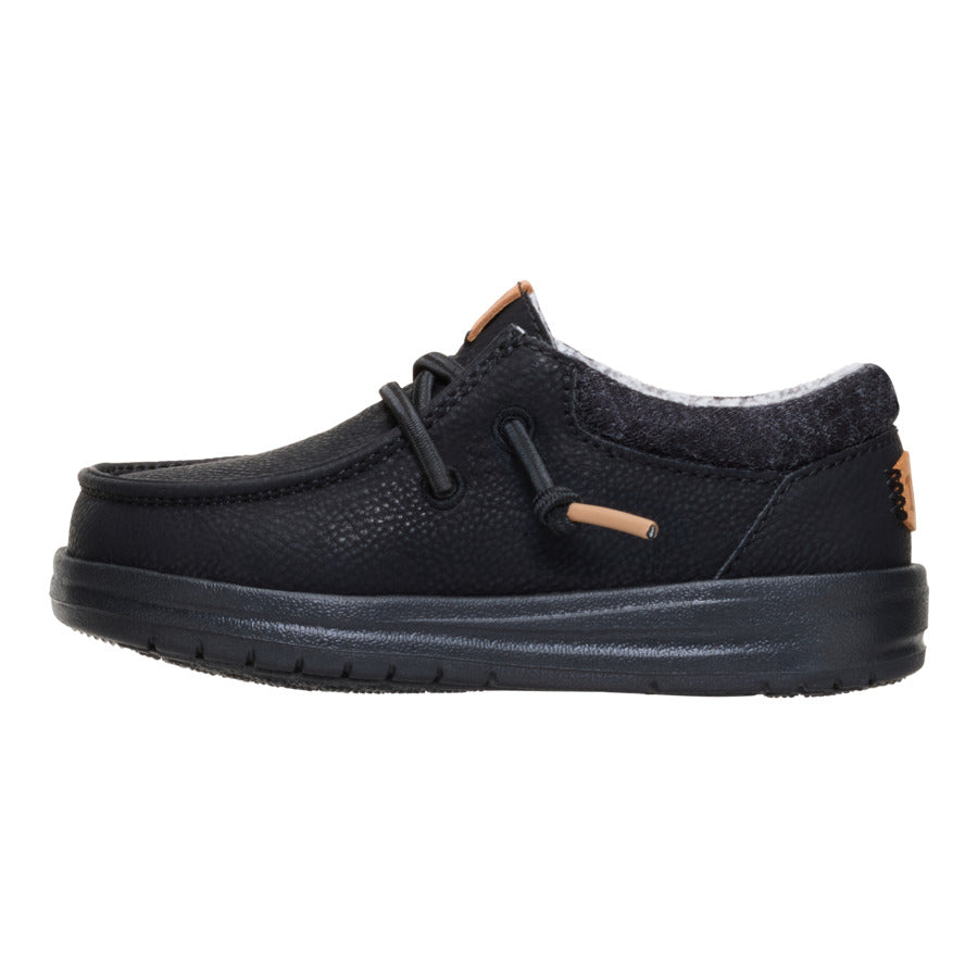 Toddler Shoes with Elastic Laces for Easy On/Off | Paul Classic Black