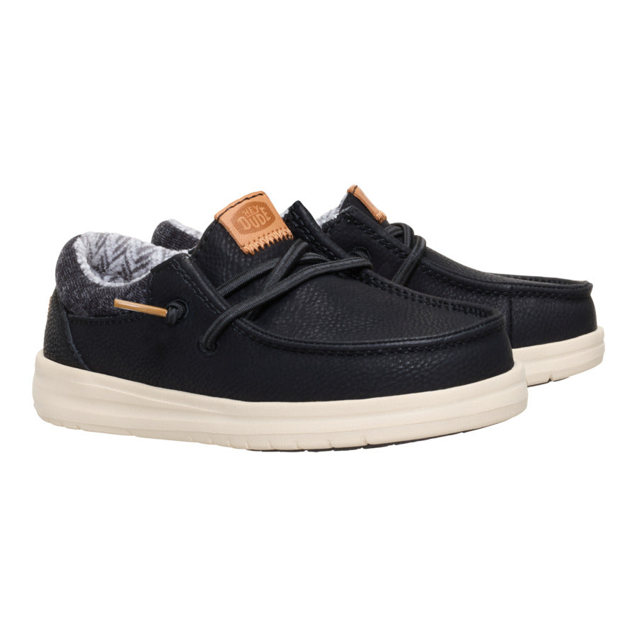 Toddler Shoes with Elastic Laces for Easy On & Off | Paul Classic Black