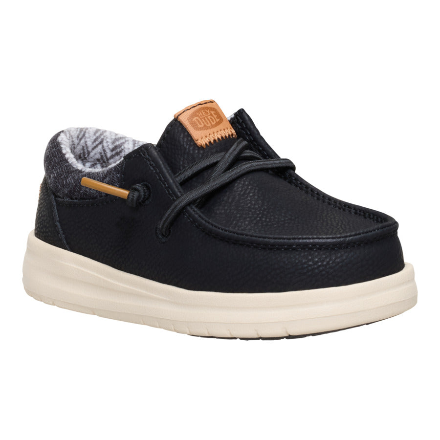 Toddler Shoes with Elastic Laces for Easy On & Off | Paul Classic Black