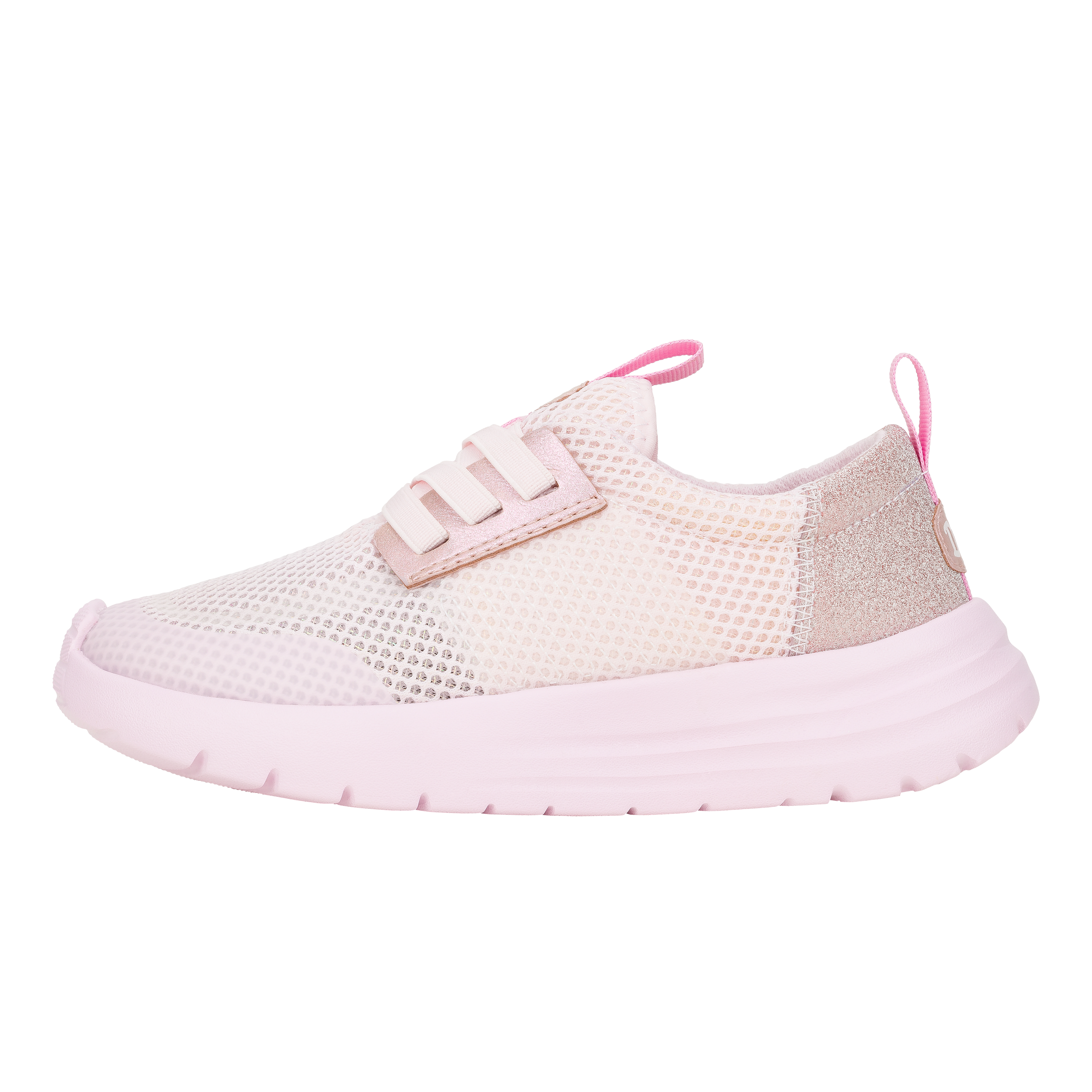 Sparkle Pink Slip-On Sneakers for Kids with Stretch Lace | Sirocco Play
