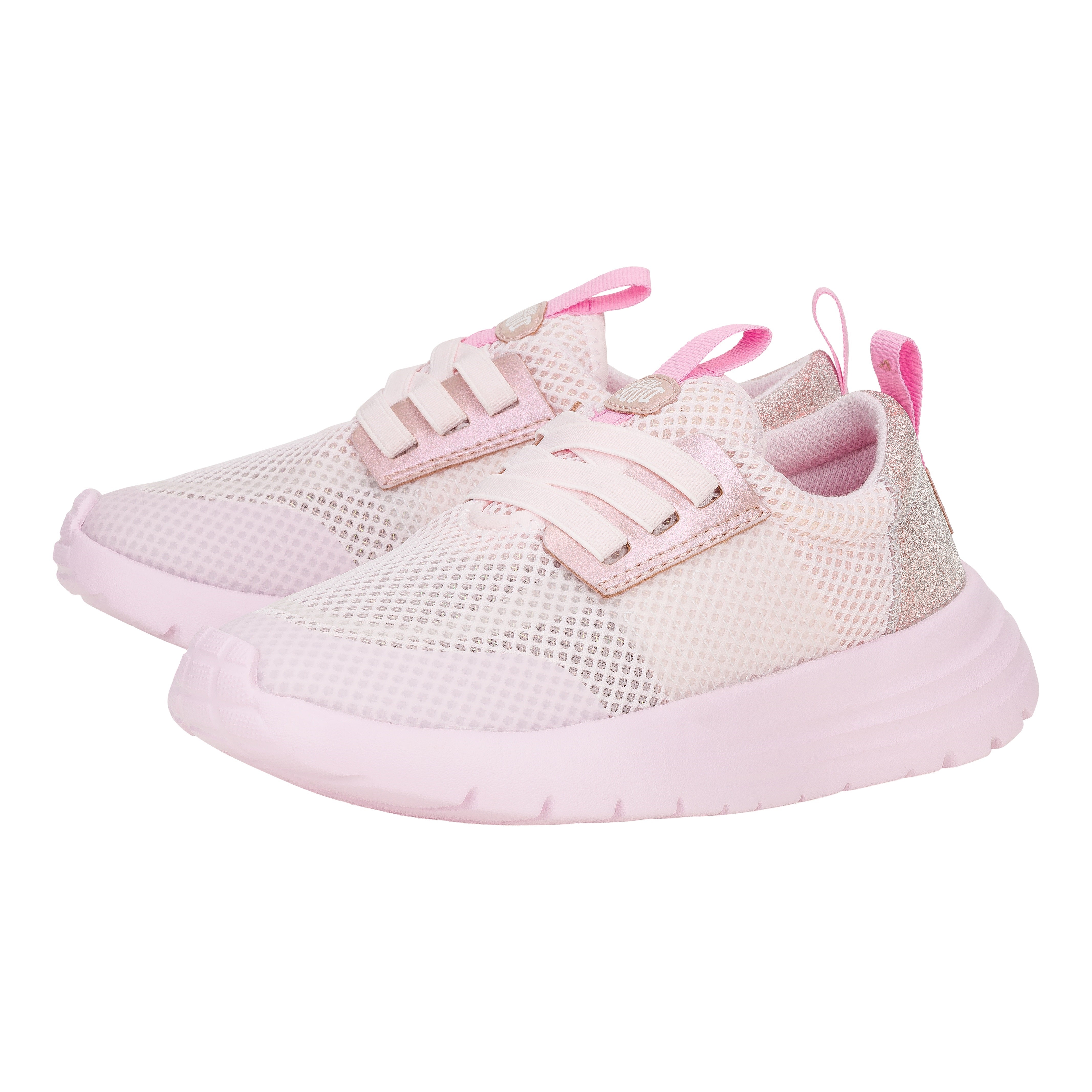 Sparkle Pink Slip-On Sneakers for Kids with Stretch Lace | Sirocco Play