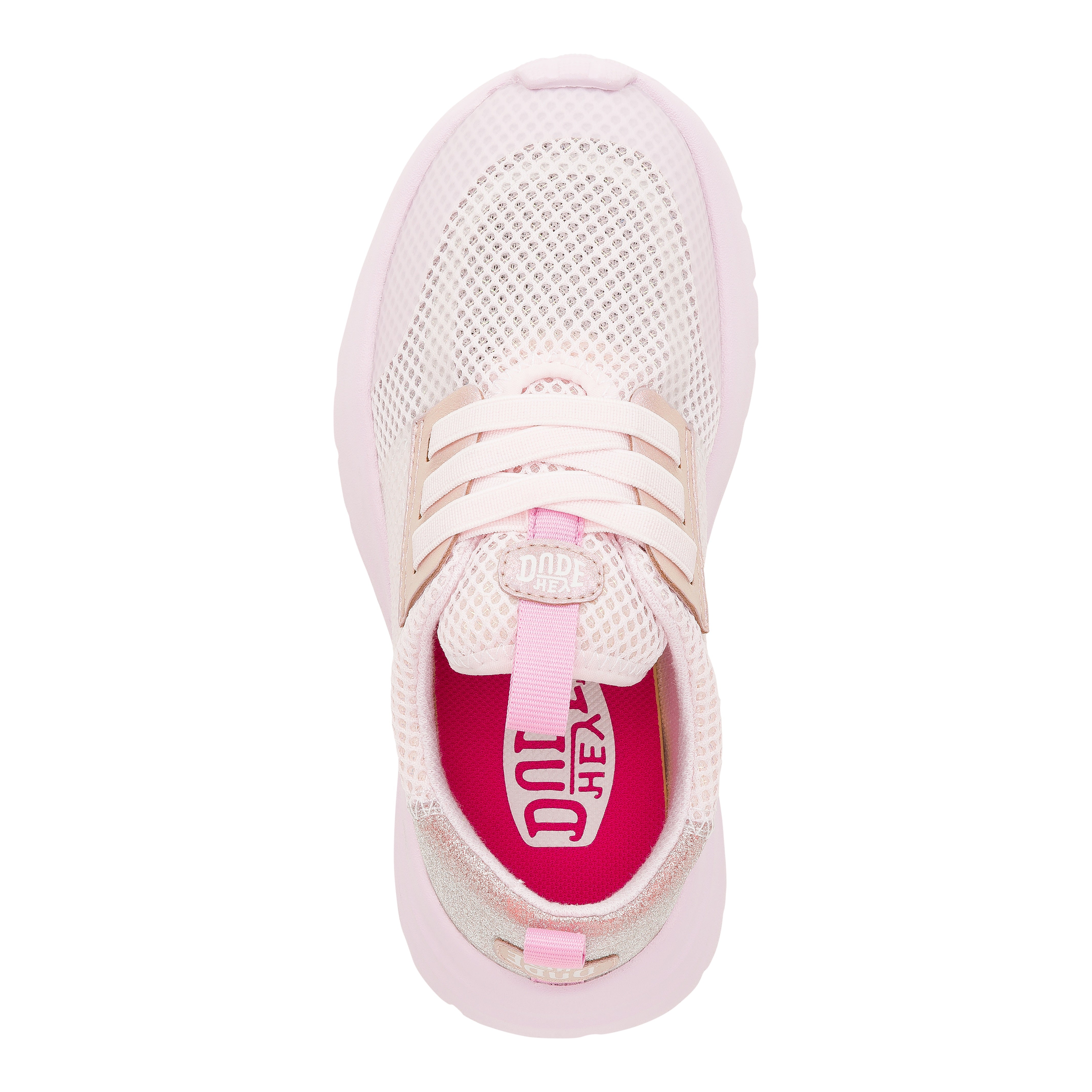Sparkle Pink Slip-On Sneakers for Kids with Stretch Lace | Sirocco Play