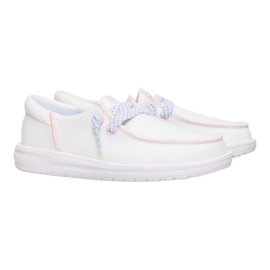 Denim Slip-On Shoes with Elastic Laces for Kids | HEYDUDE Wendy Funk