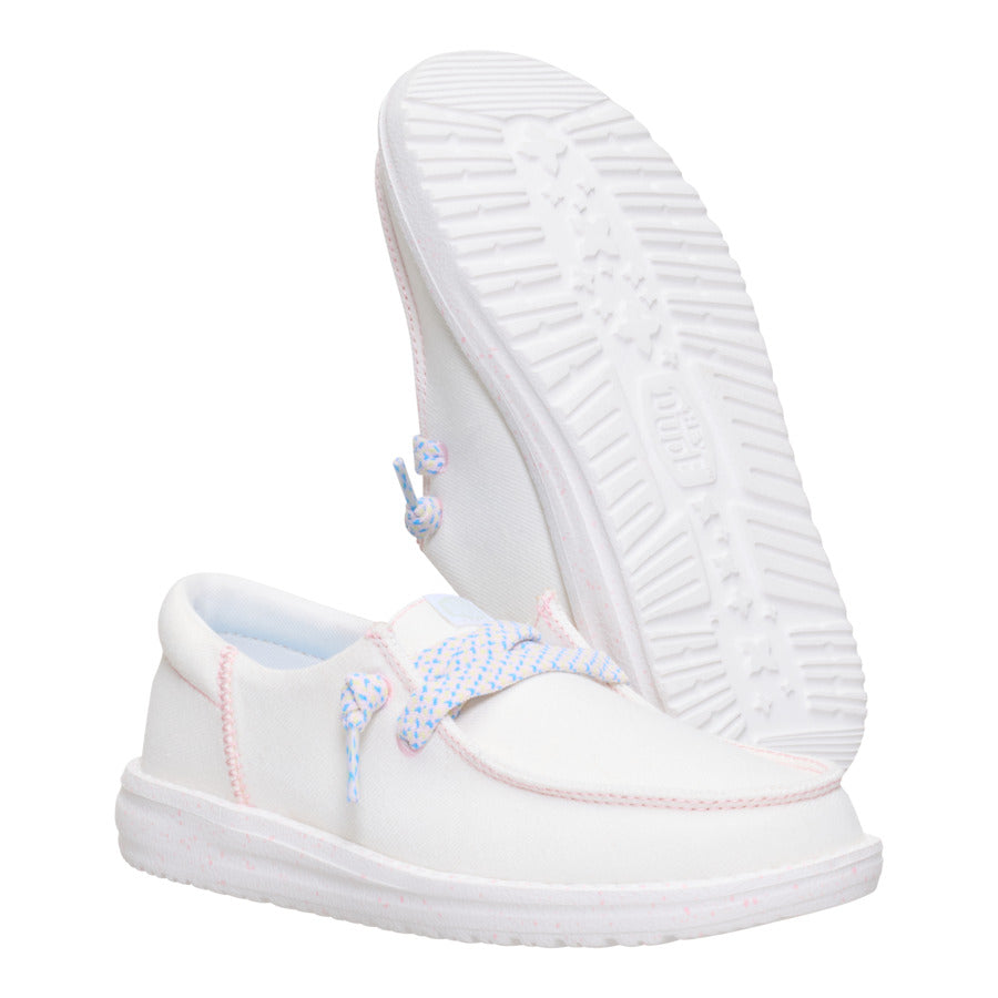 Denim Slip-On Shoes with Elastic Laces for Kids | HEYDUDE Wendy Funk