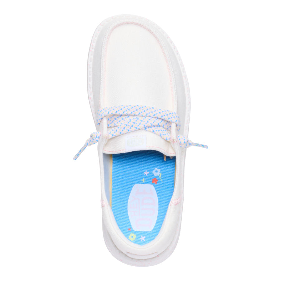 Denim Slip-On Shoes with Elastic Laces for Kids | HEYDUDE Wendy Funk