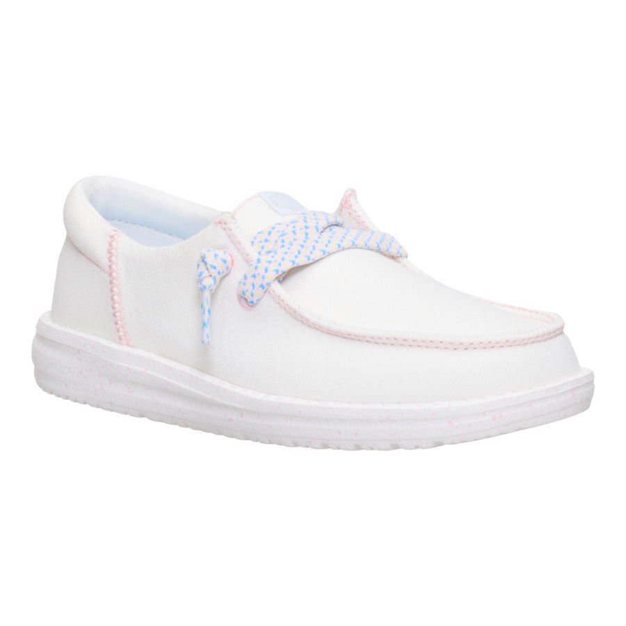 Denim Slip-On Shoes with Elastic Laces for Kids | HEYDUDE Wendy Funk