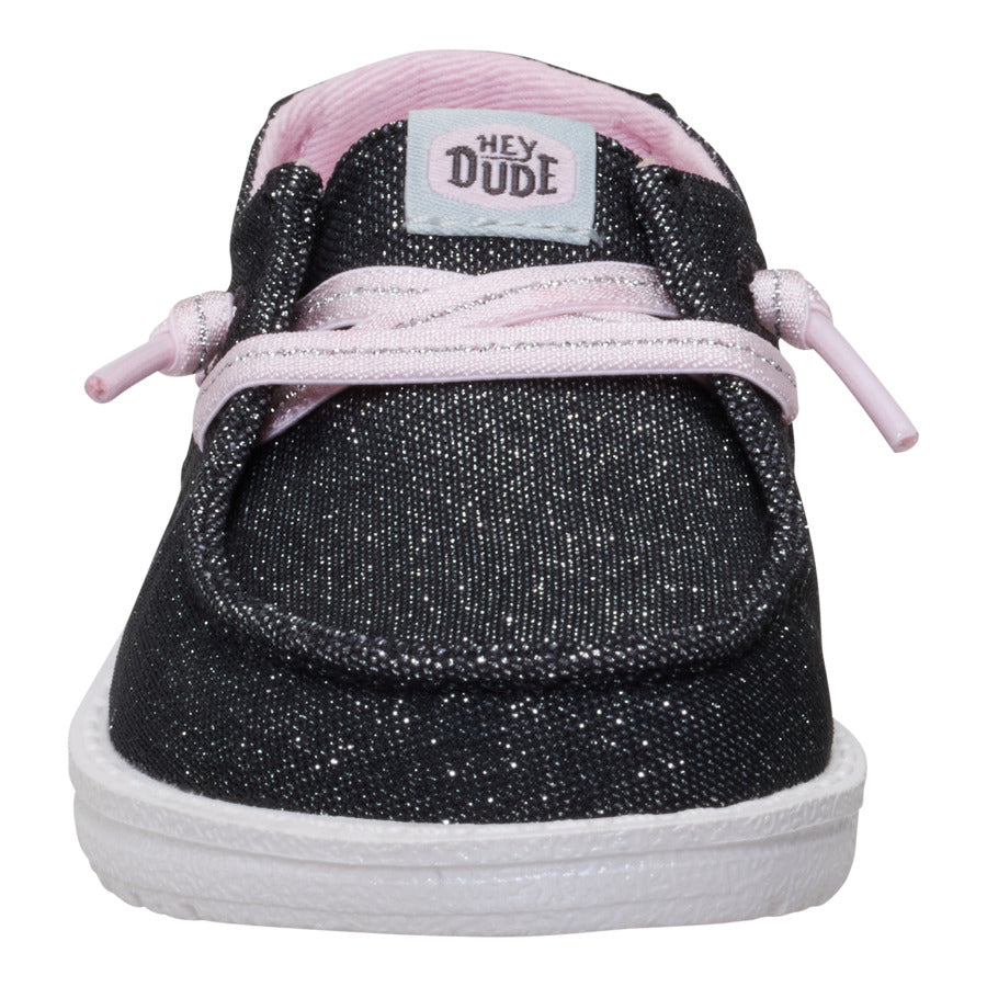 Toddler Shoes with Shimmer & Embroidered Flowers | Wendy Shimmer Flower