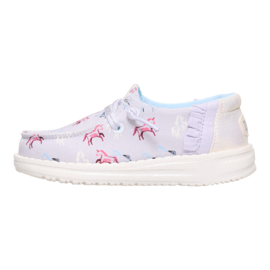 Unicorn Sparkle Toddler Shoes with Elastic Laces | Wendy Lilac
