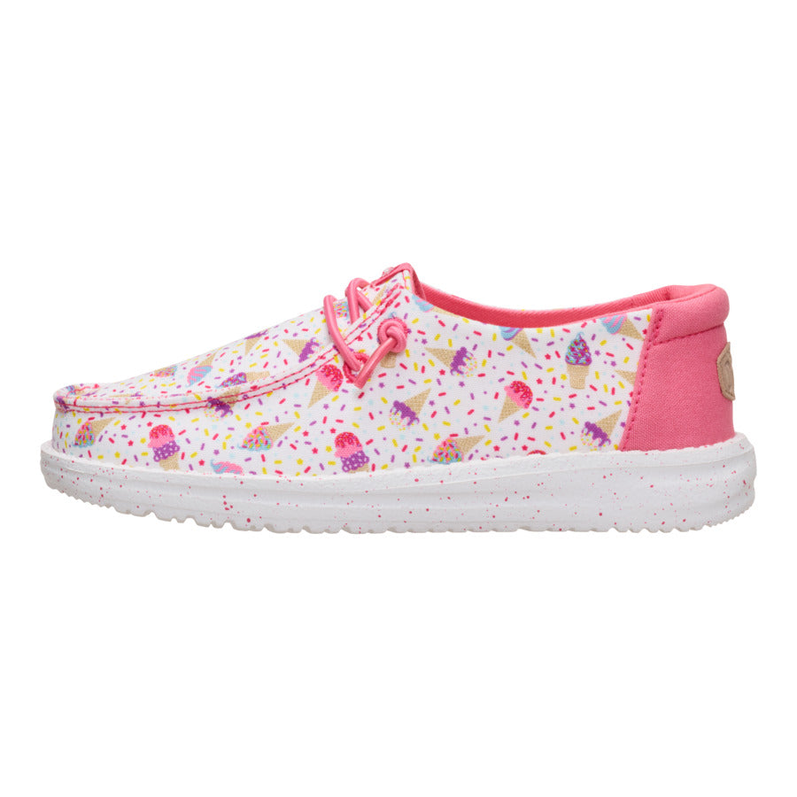 Kids' Slip-On Shoes with Elastic Laces for Play & Travel | HEYDUDE Wendy Youth