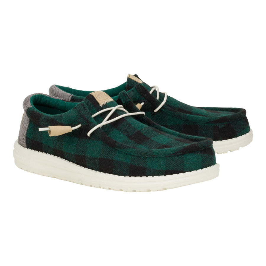 Buffalo Plaid Slip-On Shoes for Men - Comfortable & Travel-Ready | Wally