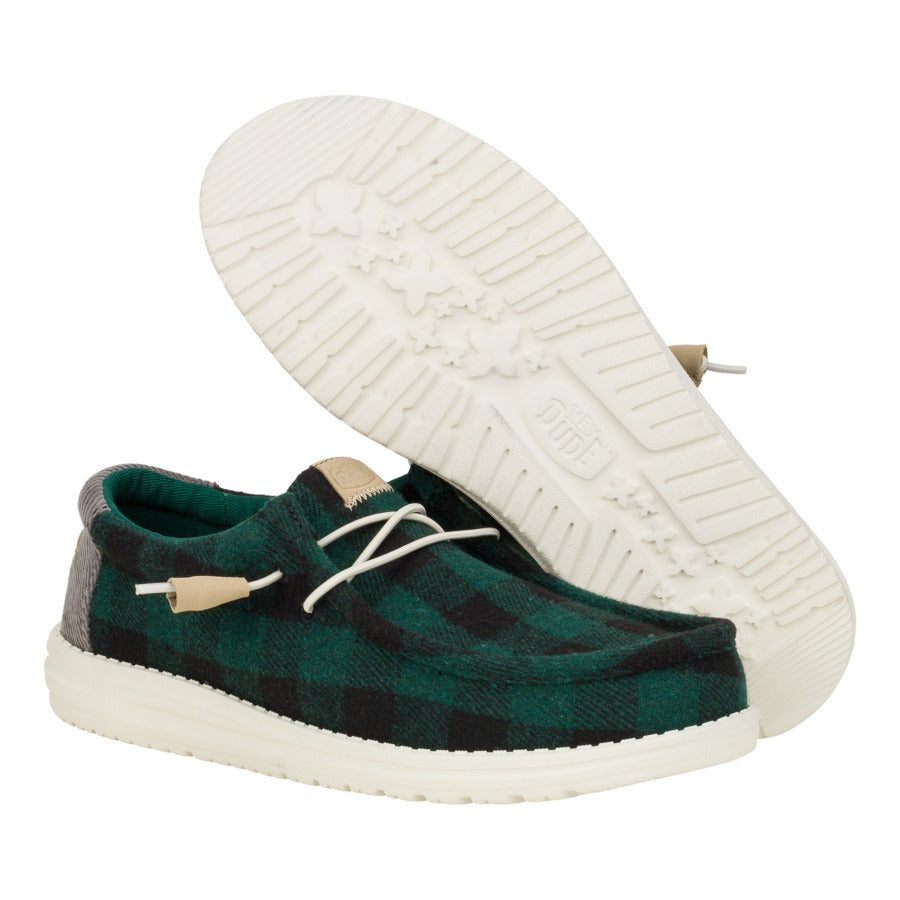 Buffalo Plaid Slip-On Shoes for Men - Comfortable & Travel-Ready | Wally