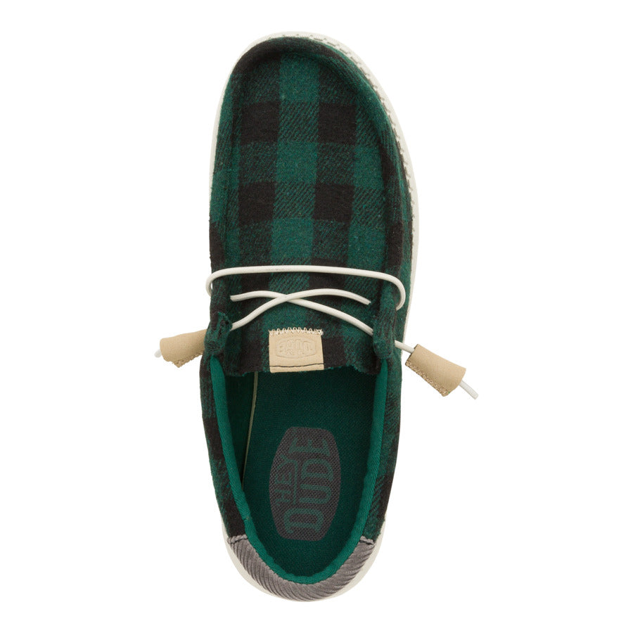 Buffalo Plaid Slip-On Shoes for Men - Comfortable & Travel-Ready | Wally