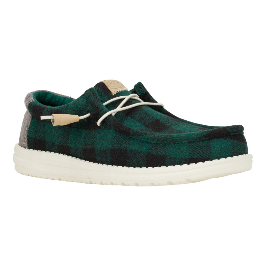 Buffalo Plaid Slip-On Shoes for Men - Comfortable & Travel-Ready | Wally