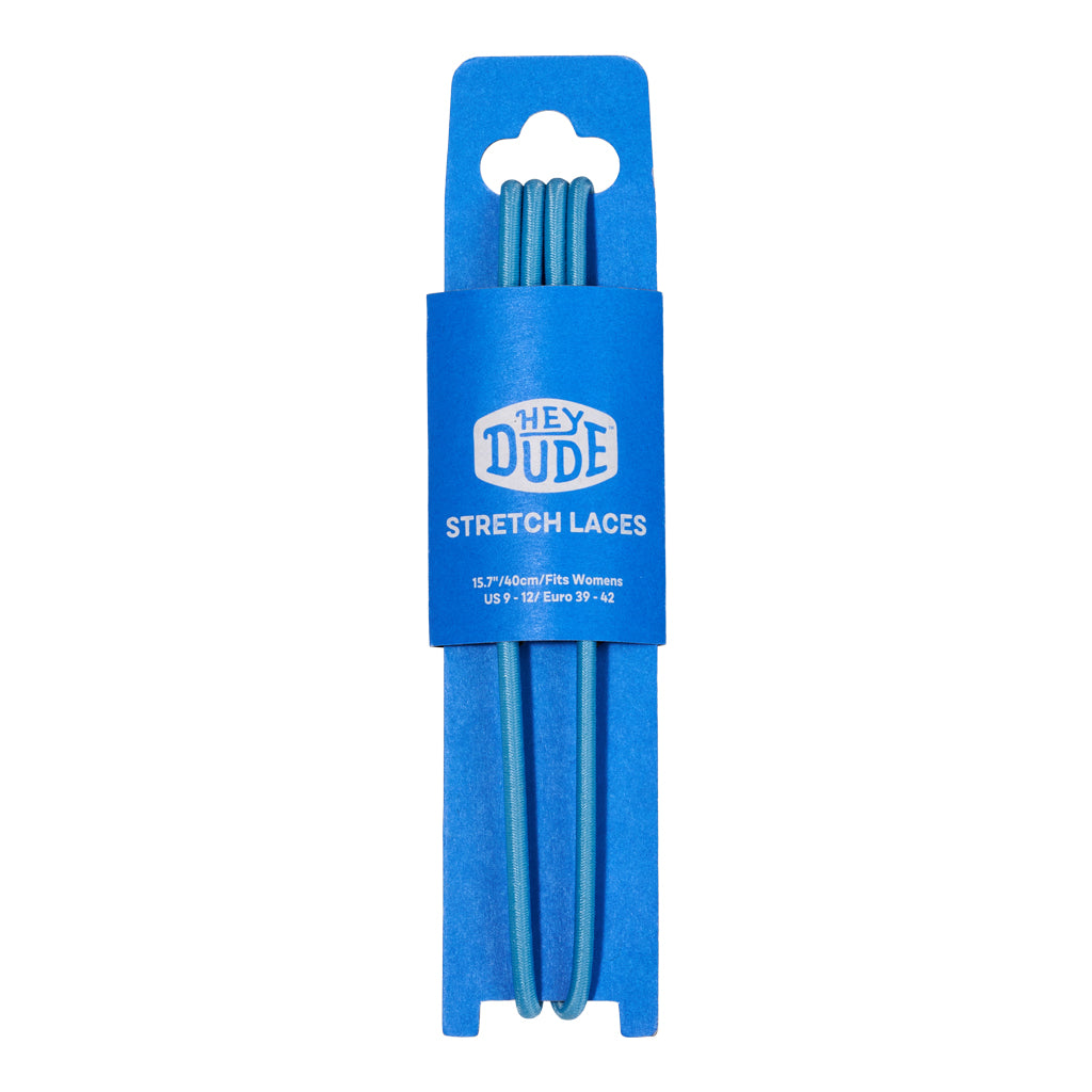 Neon Blue Round Shoe Laces for Sneakers | Polyester & Rubber